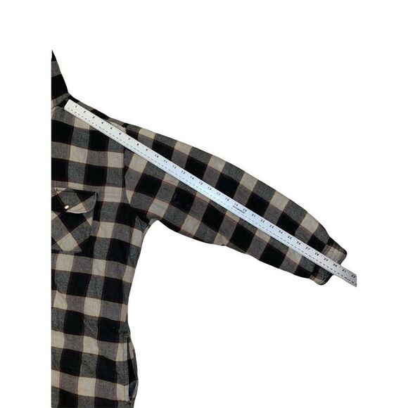 Renegade Hooded Lined Flannel Jacket Tan and Black Men’s Size X-Large - Picture 6 of 7